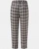 Men Plaid Print Pleats Double Pocket Business Formal Suit Long Pants