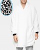 Mens Cow Pattern Print Flannel Two  Sided Oversized Blanket Hoodie With Pouch Pocket