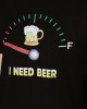 Mens Beers Fuel Meter Print Cotton Short Sleeve T  Shirts