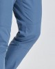 Men Pure Colors Drawstring Elastic Waist Cuff Side Pocket Leisure Fit Pants