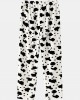 Mens Cows Pattern Thick Elastic Waist Plush Loose Pants Home Sleep Pants