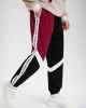 Men Corduroy Side Letter Ribbon Contrast Patchwork Casual Pants