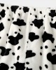 Mens Cows Pattern Thick Elastic Waist Plush Loose Pants Home Sleep Pants