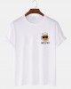 Mens Cool Beers Letter Print Cotton Short Sleeve T  Shirts