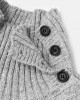 Mens Texture Solid Color High Waist Warm Long Sleeve Knitted Sweaters