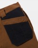 Men Colorblock Multi Pocket Ankle Length Soft Breathable Cargo Pants