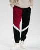 Men Corduroy Side Letter Ribbon Contrast Patchwork Casual Pants