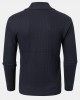 Mens Solid Color High Neck Knitted Warm Long Sleeve Sweaters