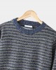 Mens Stripe Round Neck Warm Vintage Knitted Sweaters