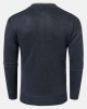 Mens Applique Half Zipped Front Pullover Knitted Sweaters