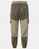 Men Colorblock Multi Pocket Drawstring Ankle Length Cargo Pants