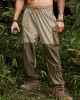 Men Colorblock Multi Pocket Drawstring Ankle Length Cargo Pants